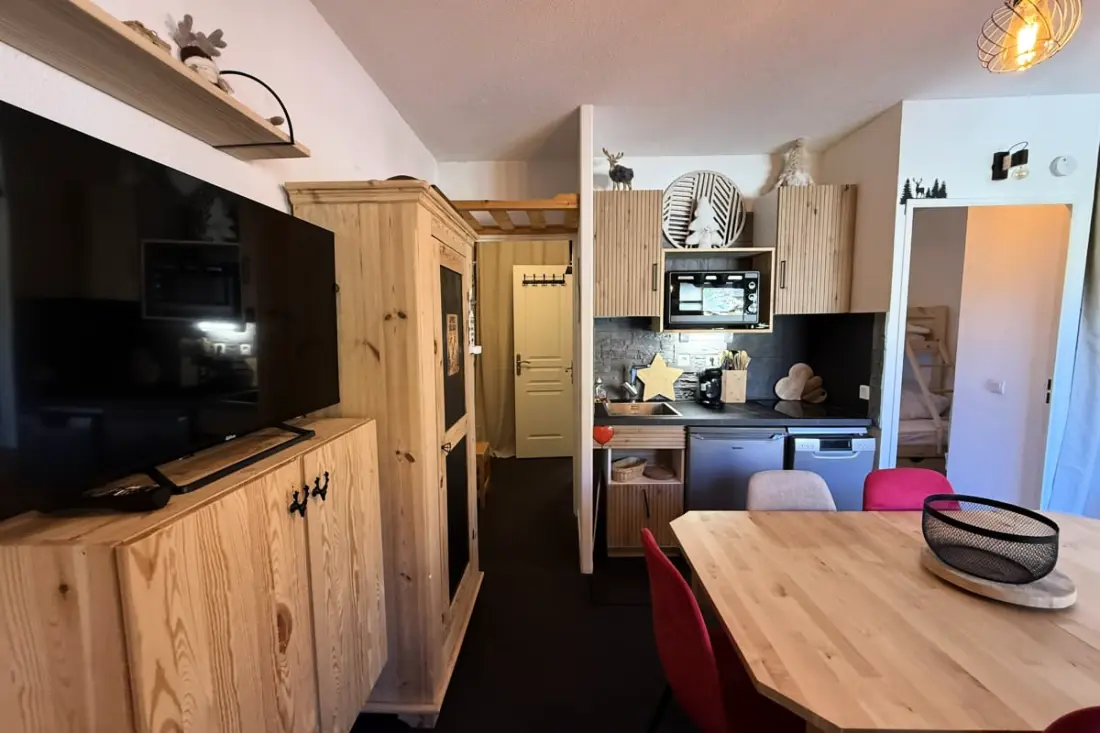 Résidence Risoul - Studio Cabine Cosy 7 Pers