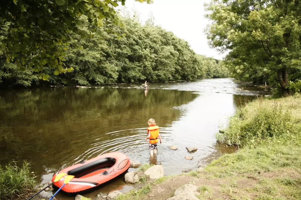1-ouder camping Au Bord de l'Ourthe 2 étoiles★★