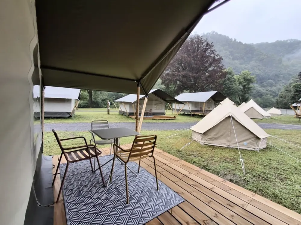1-ouder camping Au Bord de l'Ourthe 2 étoiles★★