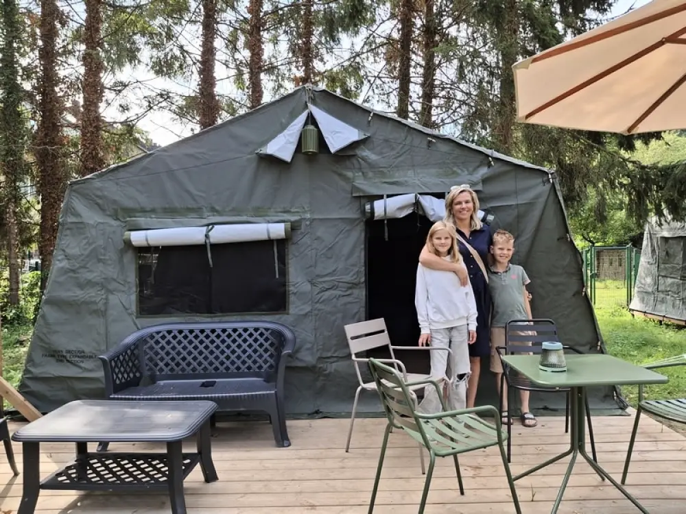 1-ouder camping Au Bord de l'Ourthe 2 étoiles★★