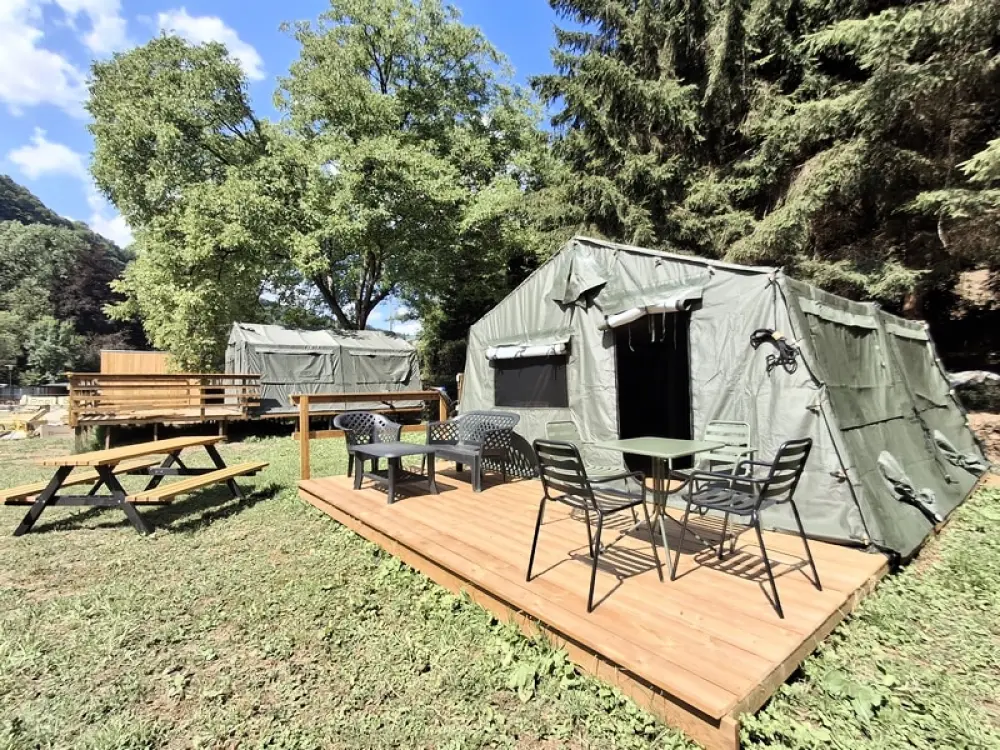 1-ouder camping Au Bord de l'Ourthe 2 étoiles★★