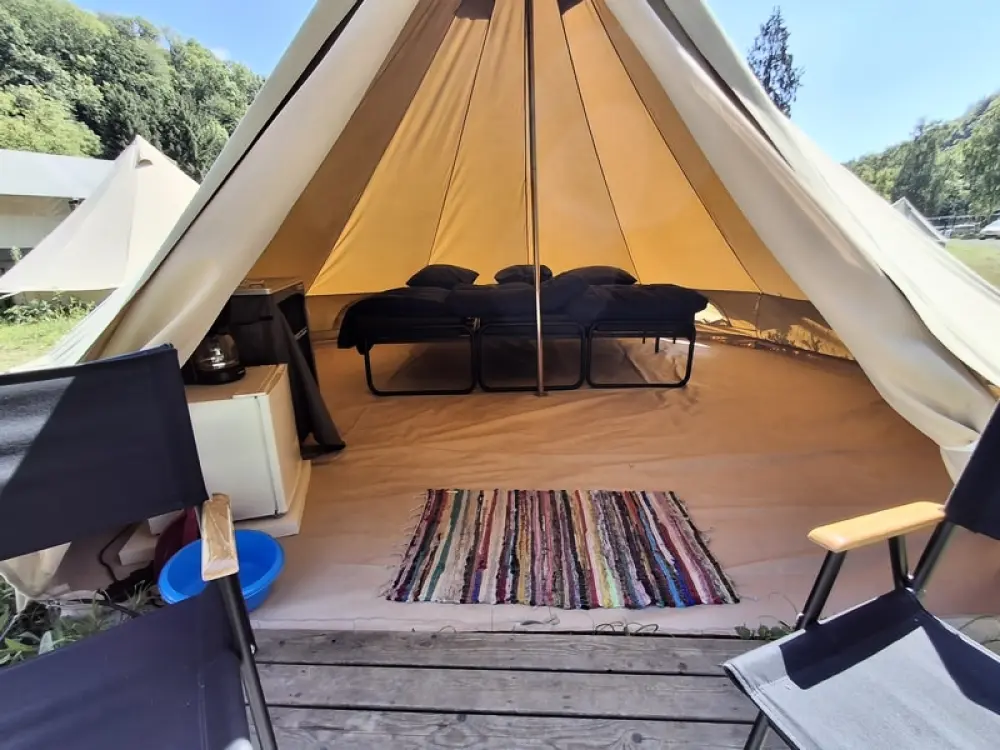 1-ouder camping Au Bord de l'Ourthe 2 étoiles★★