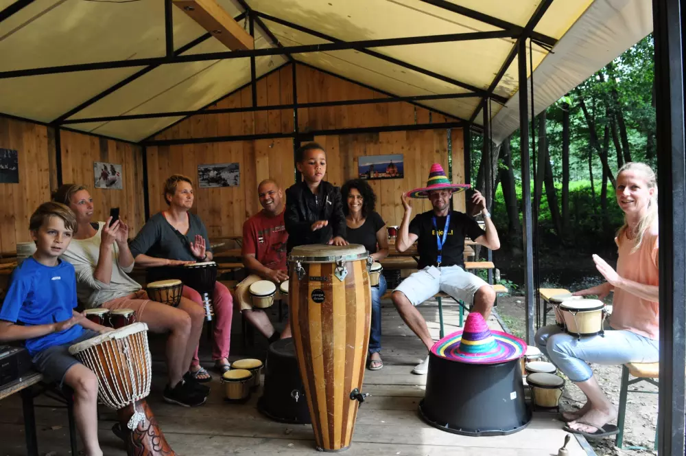 1-ouder camping Au Bord de l'Ourthe 2 étoiles★★