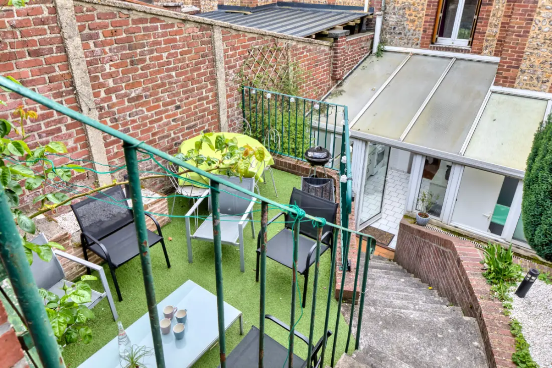 Les Agapanthes, Jolie Maison De Ville à Rouen  Avec Extérieur, Terrasse