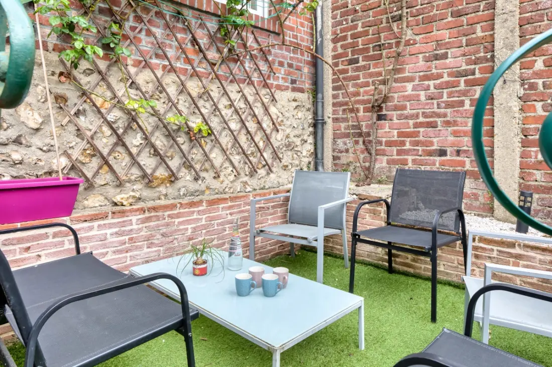 Les Agapanthes, Jolie Maison De Ville à Rouen  Avec Extérieur, Terrasse