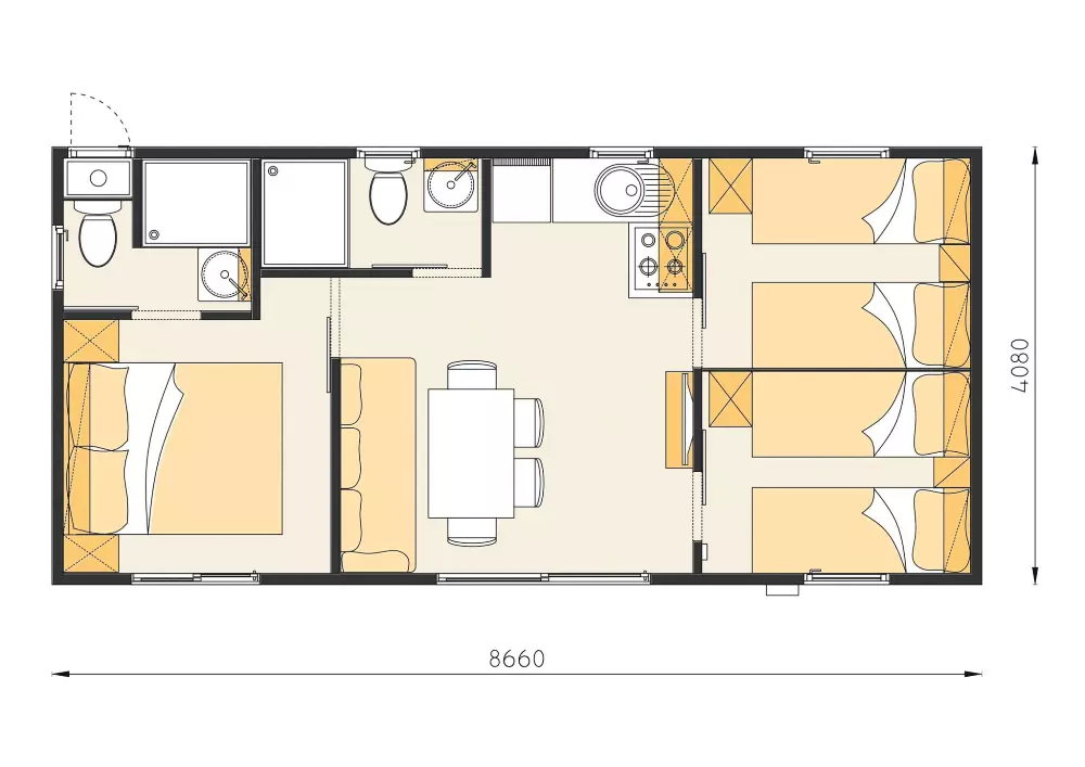 Camping Porton Nature Hideouts 2 étoiles★★