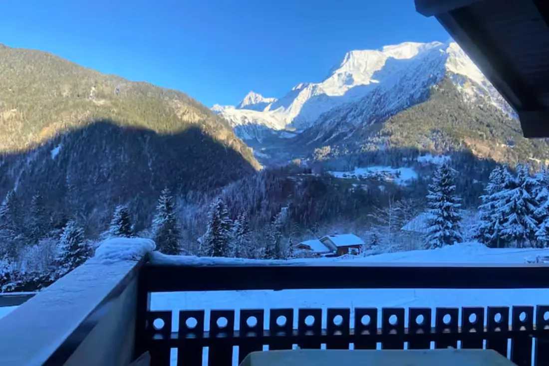 Nidamis Au Pied Des Pistes Vue Massif Mont-blanc