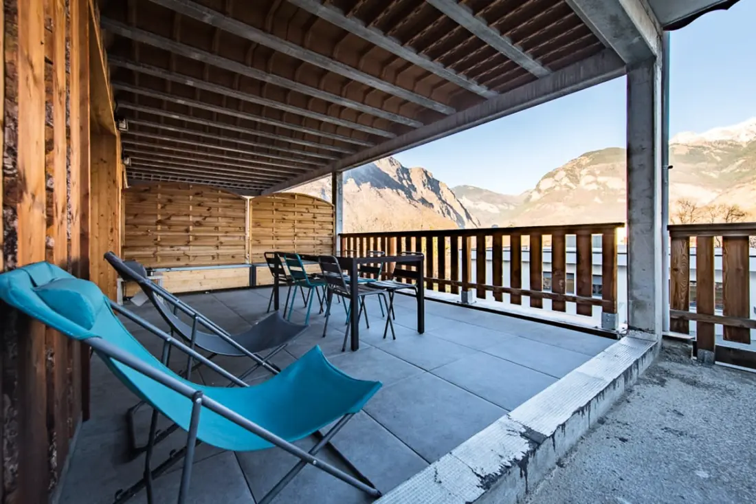 Résidence Refuge Des Cimes | Terrasse, Vue Montagne