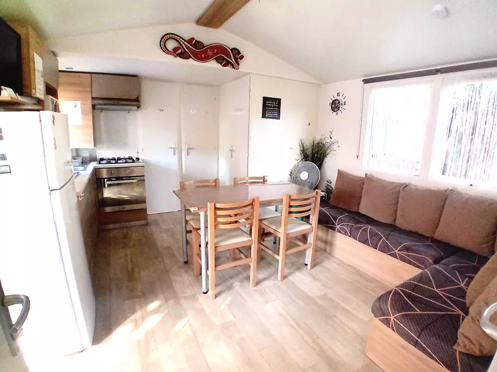 Mobil-home 6 personnes accès piscine et espace aquatique