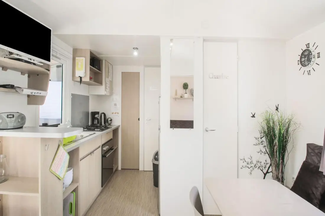 Mobil-home 6 personnes accès piscine et espace aquatique