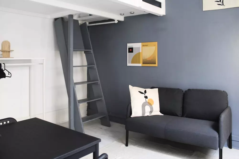 Beau Studio Mezzanine Dans Le Centre-ville