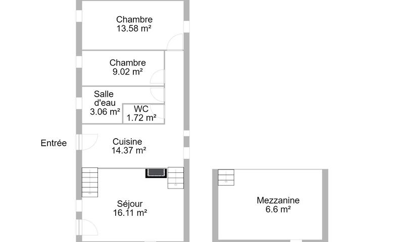 Gîte de France Gîte de rené 4/5 personnes 2 épis - - Sainte Croix Vallée Française - 21