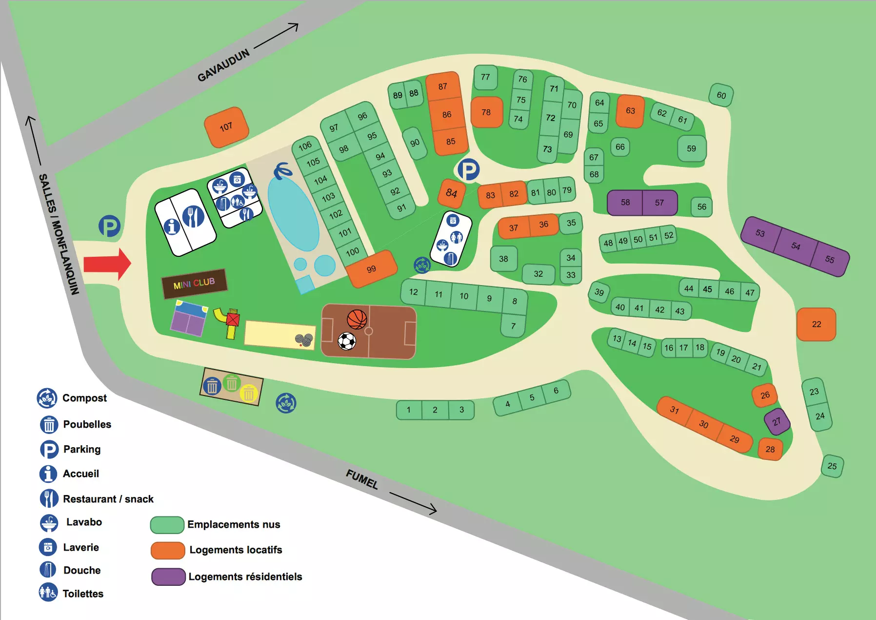 Camping Des Bastides **** - Salles - 1