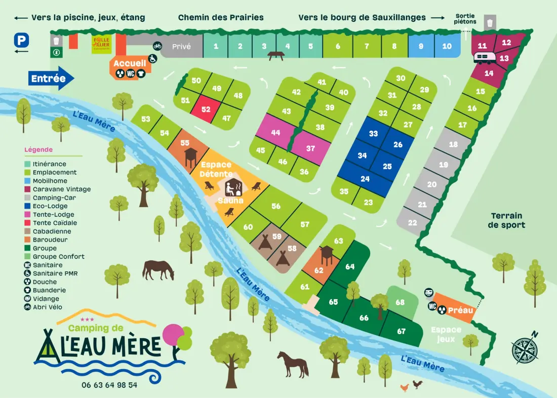 Camping de l'Eau Mère 3 étoiles★★★