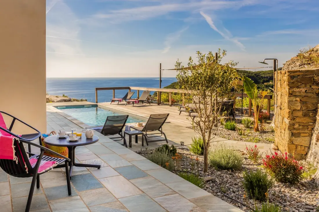 Villa A Roccia Entre Mer Et Montagne Avec Piscine Privée