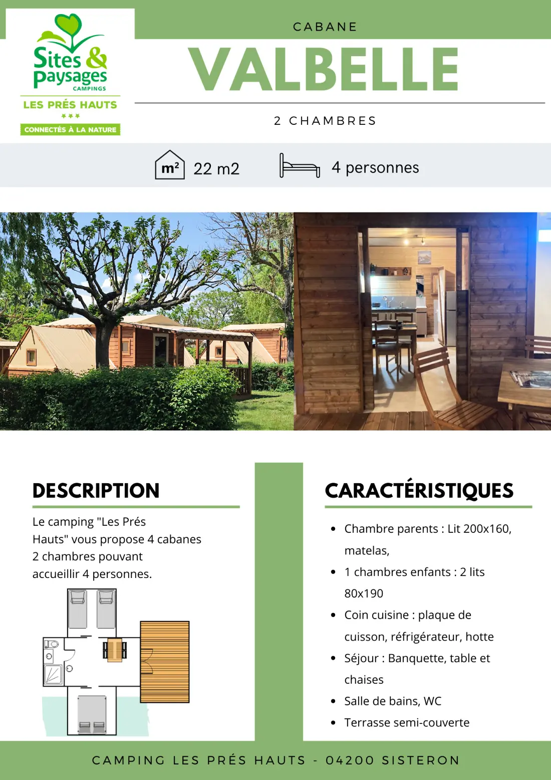Sites et Paysages Les Prés Hauts 3 étoiles★★★