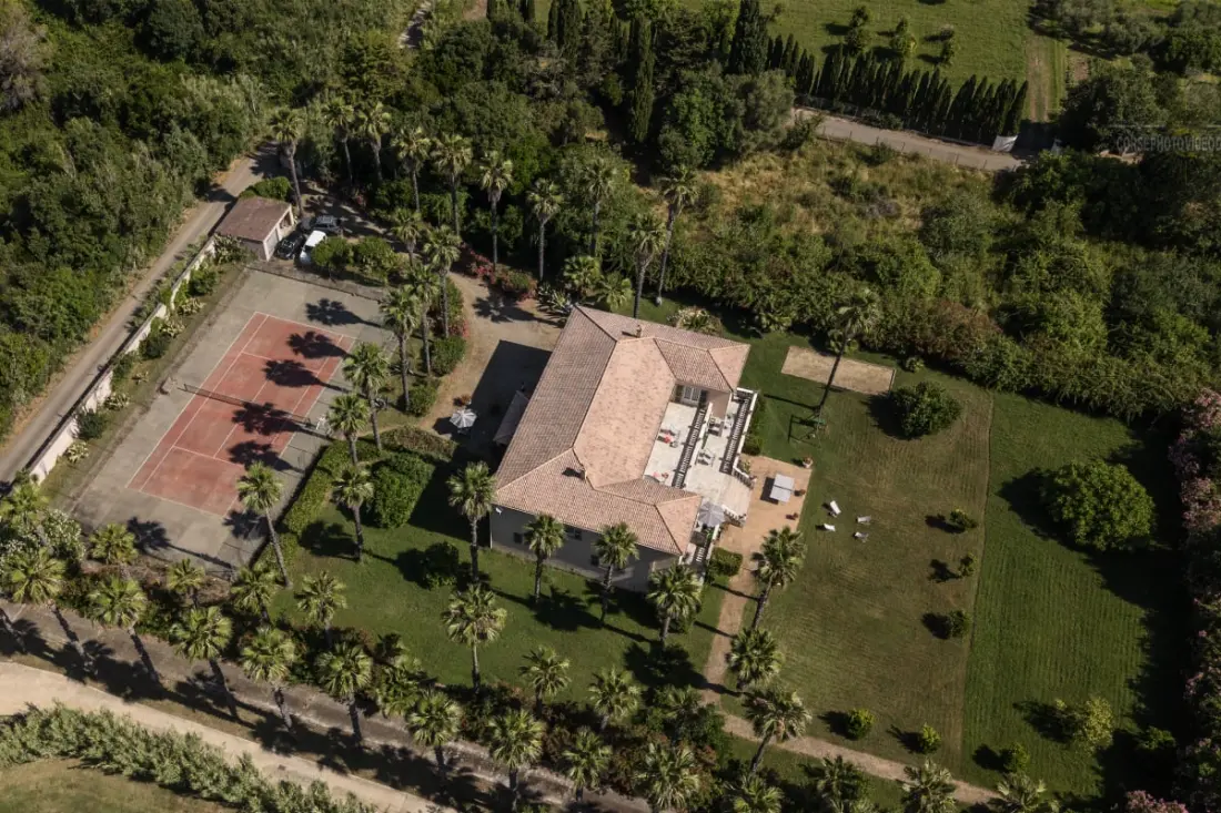 Villa Washingtonia - Villa De Charme Avec Accès Privé à La Plage