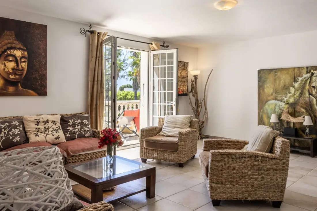 Villa Washingtonia - Villa De Charme Avec Accès Privé à La Plage