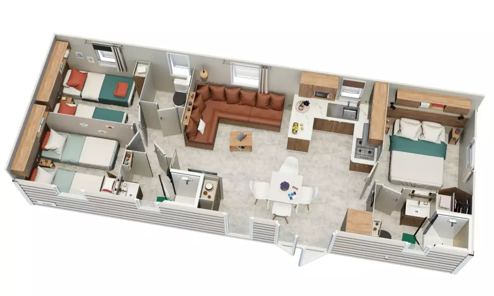 Camping Vallee de L'Our gekoppeld (Vodatent)