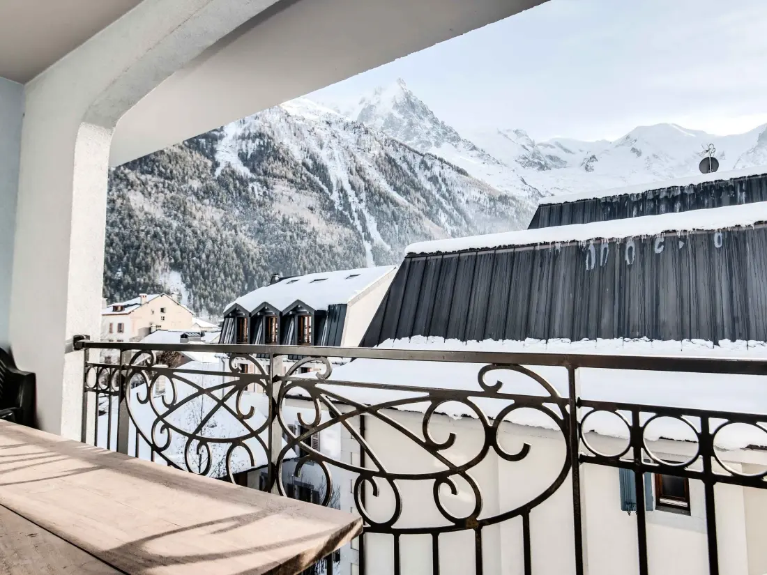Résidence Wohnung in Chamonix mit sonnigem Balkon und toller Aussicht